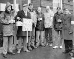 East T. E. C picket line